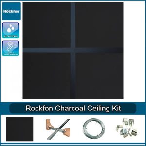 Rockfon Charcoal Black A24 Suspended Ceiling Kit
